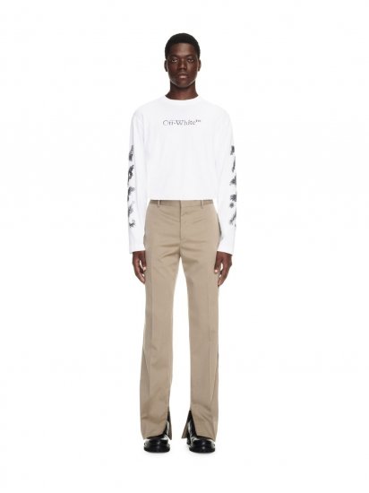 Off-White Ow Emb Wo Slim Zip Det Pant on Sale - Neutrals - Click Image to Close