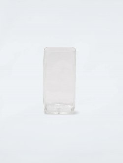 Off-White Crumple Logo Glass Vase on Sale - White