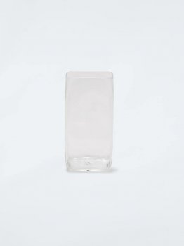 Off-White Crumple Logo Glass Vase on Sale - White