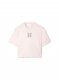 Off-White Bling Leaves S Arrow Crop Tee - Pink