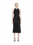 Off-White SATIN BUCKLE LONG DRESS on Sale - Black