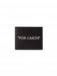 Off-White QUOTE BOOKISH CARD CASE - Black