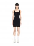 Off-White Off Stamp Rib Basic Tank Dress - Black