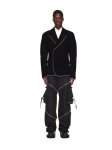 Off-White Zip Japwool Round Double Jacket - Black