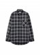 Off-White Check Padded Overshirt - Grey