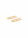 Off-White Paperclip Earrings - Gold
