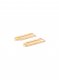 Off-White Paperclip Earrings - Gold