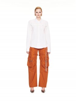 Off-White POPLIN BUCKLE SHIRT - White