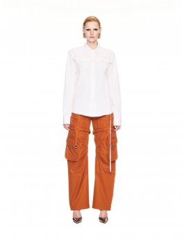 Off-White POPLIN BUCKLE SHIRT - White