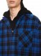 Off-White CHECK FLANN PADDED OVERSHIRT DARK BLUE B - Blue