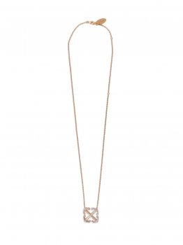 Off-White ARROW PAVE' PENDANT NECKLACE GOLD NO CO - Gold