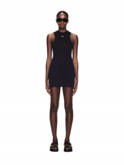 Off-White Sleek Rowing Dress - Black