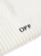 Off-White WO OFF STAMP CLASSIC BEANIE WHITE A BLAC on Sale - White