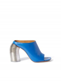Off-White Silver Spring Mule on Sale - Blue