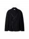 Off-White Zip Japwool Round Double Jacket - Black