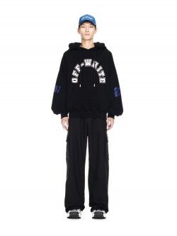 Off-White Football Over Hoodie - Black