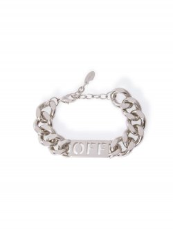 Off-White OFF CHAIN BRACELET - Silver