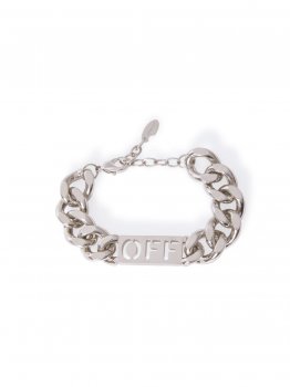 Off-White OFF CHAIN BRACELET - Silver