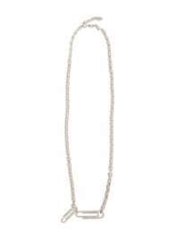 Off-White TEXTURE PAPERCLIP NECKLACE SILVER NO COL - Silver