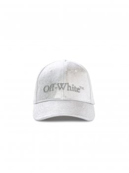 Off-White Denim Logo Bksh Baseball Cap on Sale - Silver