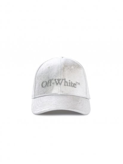 Off-White Denim Logo Bksh Baseball Cap on Sale - Silver - Click Image to Close
