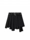 Off-White Dry Wo Pleated Asym Skirt - Black