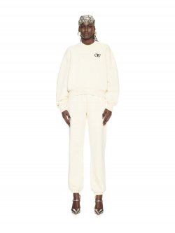 Off-White FLOCK OW OVER CREW on Sale - White