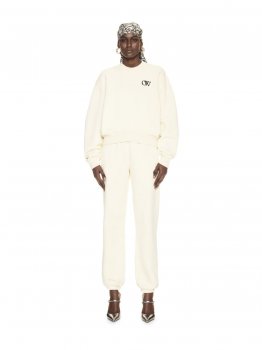 Off-White FLOCK OW OVER CREW on Sale - White