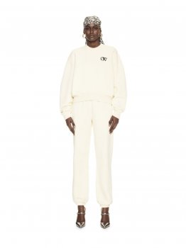 Off-White FLOCK OW OVER CREW on Sale - White