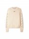 Off-White STITCH ARR DIAGS KNIT CREWNE BEIGE BLAC - Neutrals