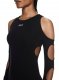 Off-White Sleek Holes Ls Mini Dress on Sale - Black