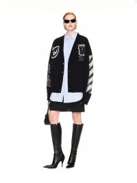 Off-White VARSITY BLING CARDIGAN - Black