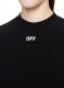 Off-White Off Stamp Rib Crop Tee - Black