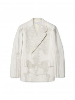 Off-White Body Scan Relax Denim Db Jkt on Sale - White