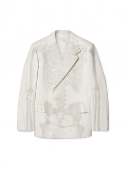 Off-White Body Scan Relax Denim Db Jkt on Sale - White - Click Image to Close
