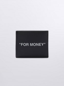 Off-White FOR MONEY BIFOLD WALLET - Black