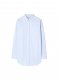 Off-White STRIPE POPLIN ROUND ZIP SHIRT LIGHT BLUE - Blue