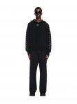 Off-White STITCH ARR DIAGS KNIT HOODIE - Black