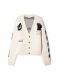 Off-White MOON VARS KNIT CARDIGAN on Sale - White