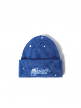 Off-White WO MOON STARS BEANIE on Sale - Blue