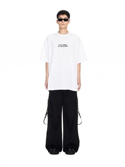 Off-White Ironic Quote Over S/S Tee - White - Click Image to Close