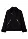 Off-White ROUND SHOULDER SHEARLING on Sale - Black