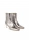 Off-White SILVER ALLEN METAL ANKLE BOOT DARK GREY on Sale - Dark Grey Silver