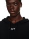 Off-White STITCH ARR DIAGS KNIT HOODIE - Black