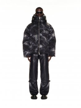 Off-White OFF AO JACQ ZIP DOWN PUFFER BLACK NO COL - Black