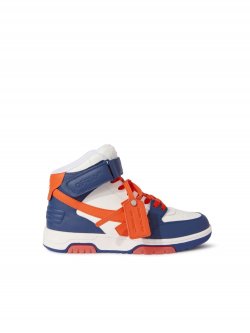 Off-White OUT OF OFFICE MID TOP LEA on Sale - Blue