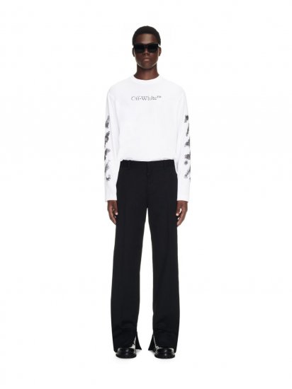 Off-White Ow Emb Wo Slim Zip Det Pant on Sale - Black - Click Image to Close