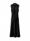 Off-White SATIN BUCKLE LONG DRESS on Sale - Black