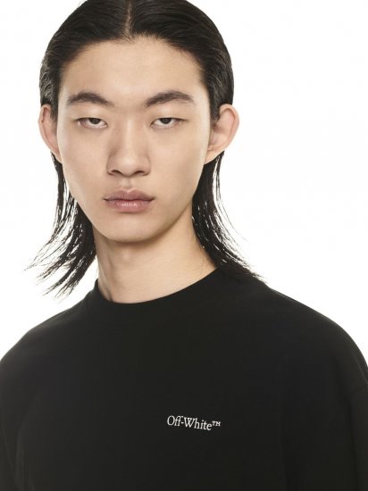 Off-White SCRATCH TAB SKATE S/S TEE on Sale - Black - Click Image to Close