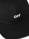 Off-White Drill Off Stamp Baseball Cap - Black